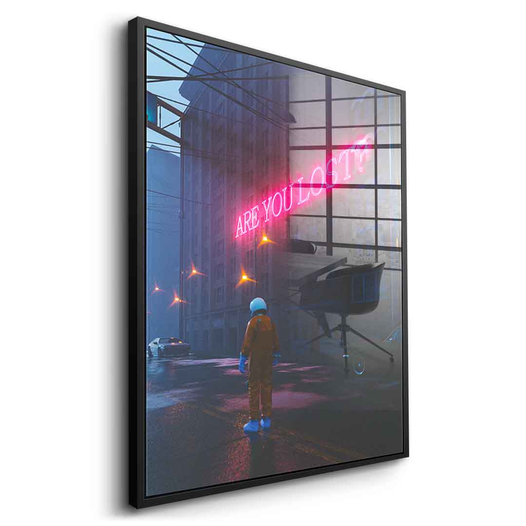 Are you lost - acrylic glass