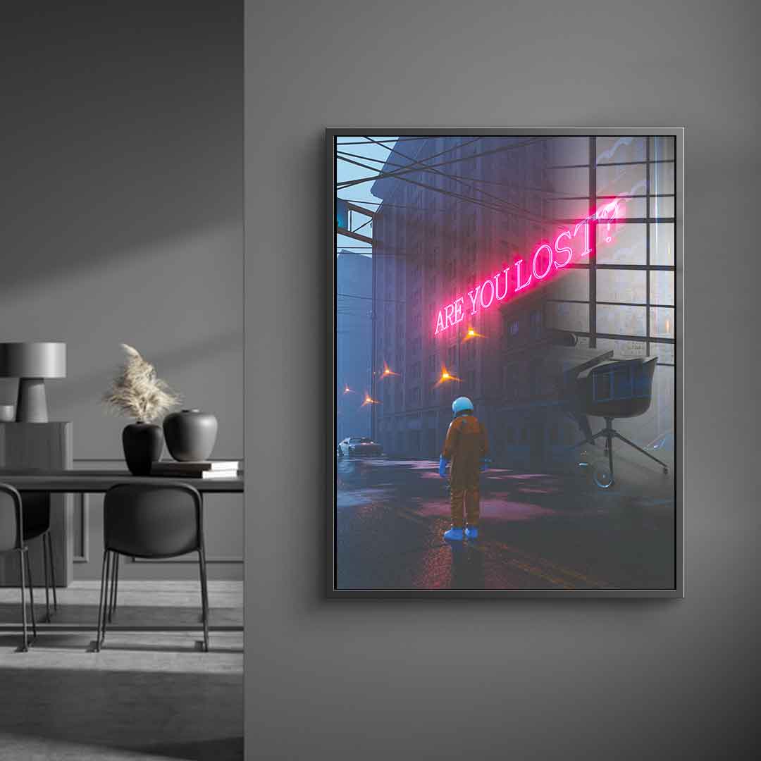 Are you lost - acrylic glass