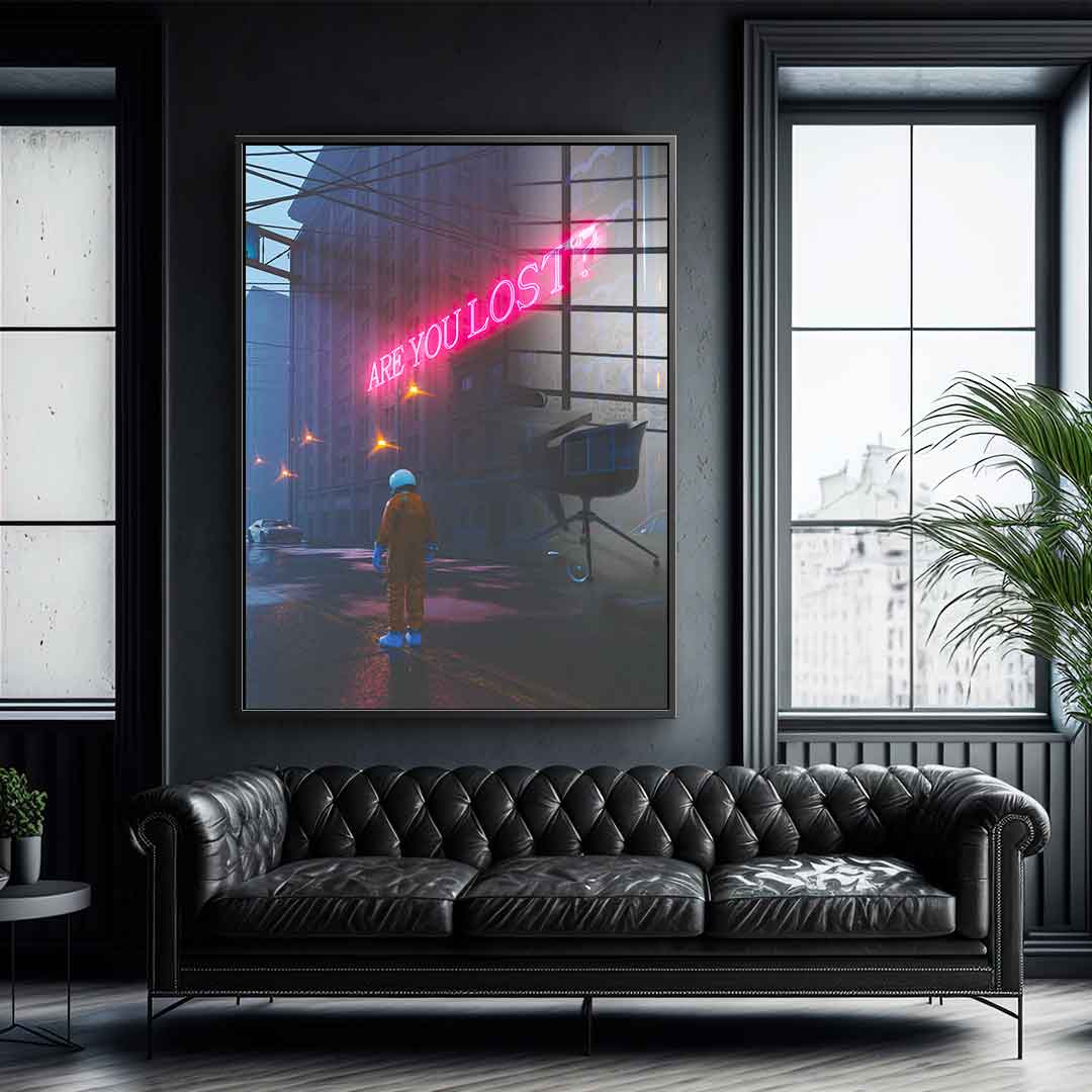 Are you lost - acrylic glass