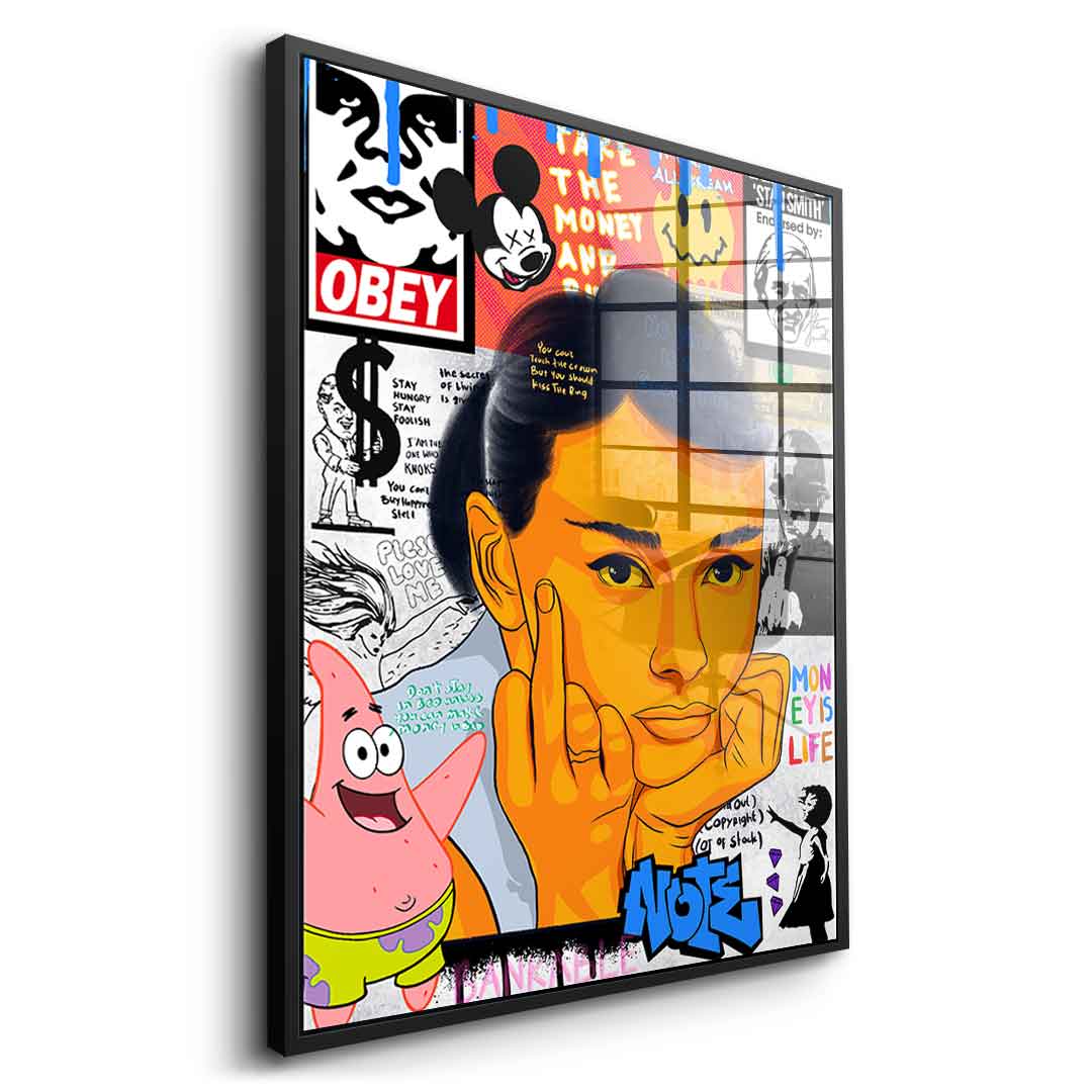 Audrey Hepburn - acrylic glass