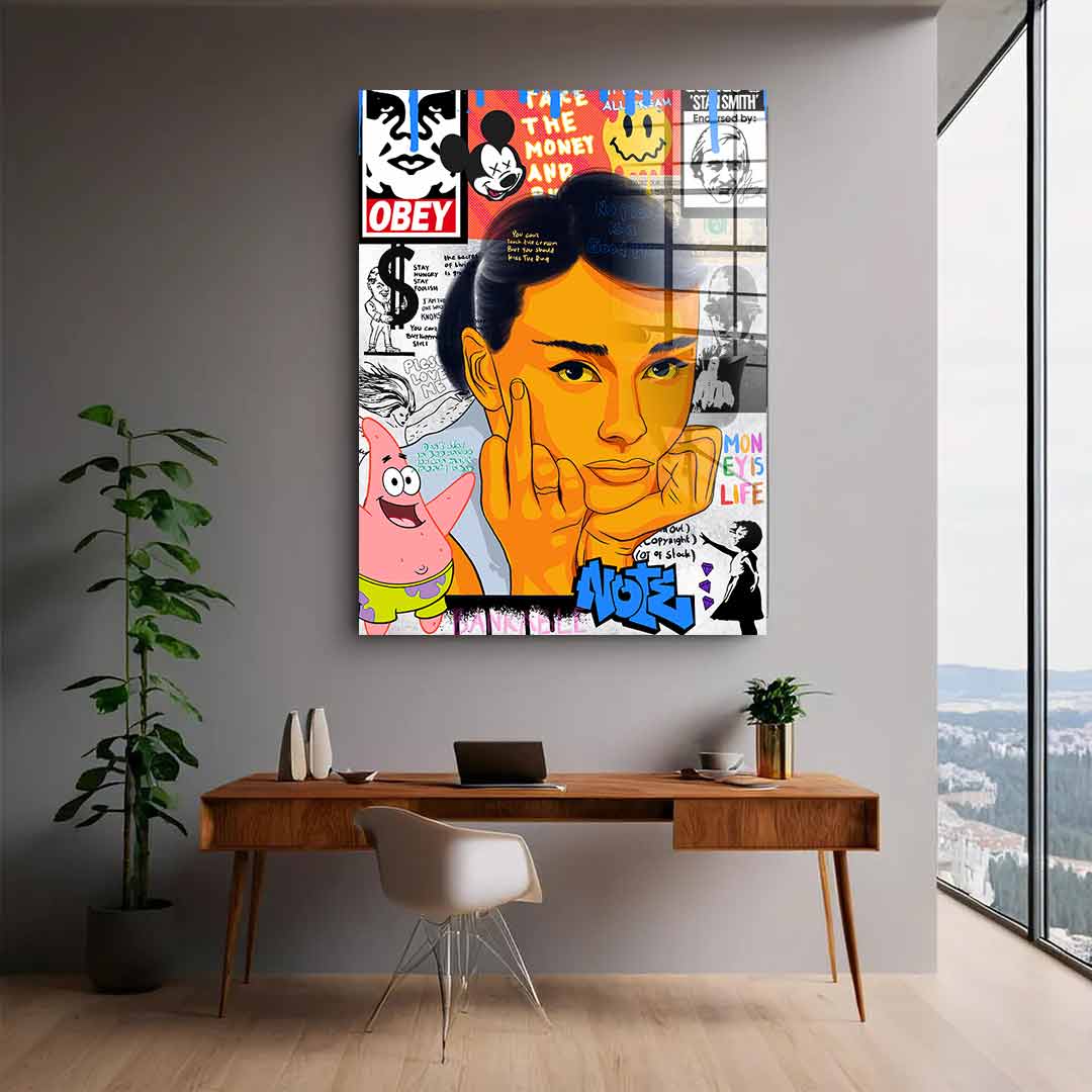 Audrey Hepburn - acrylic glass