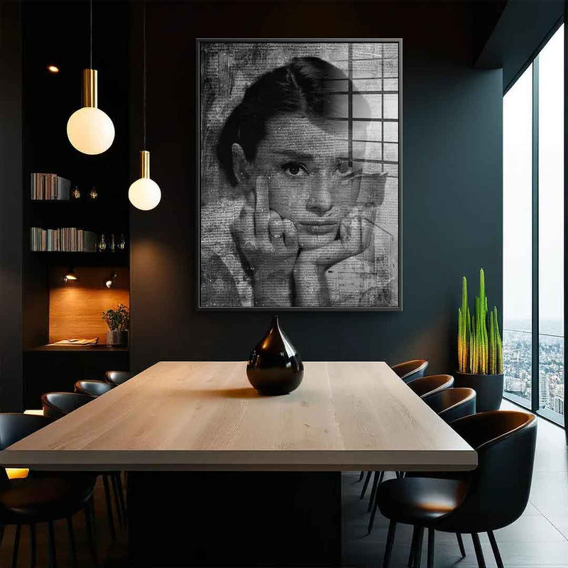 Audrey Hepburn Portrait - Acrylglas