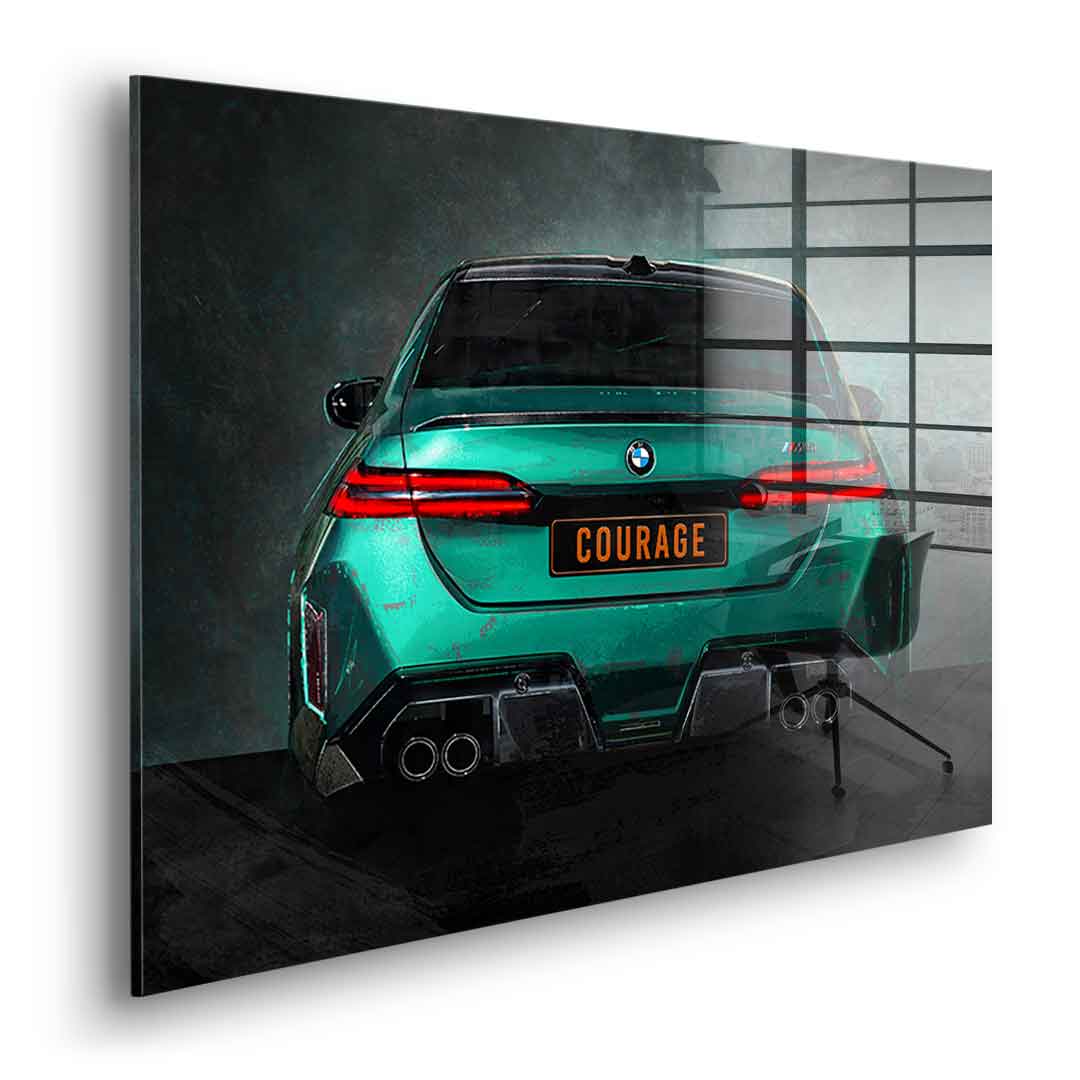 BMW M5 Backside - Acrylglas