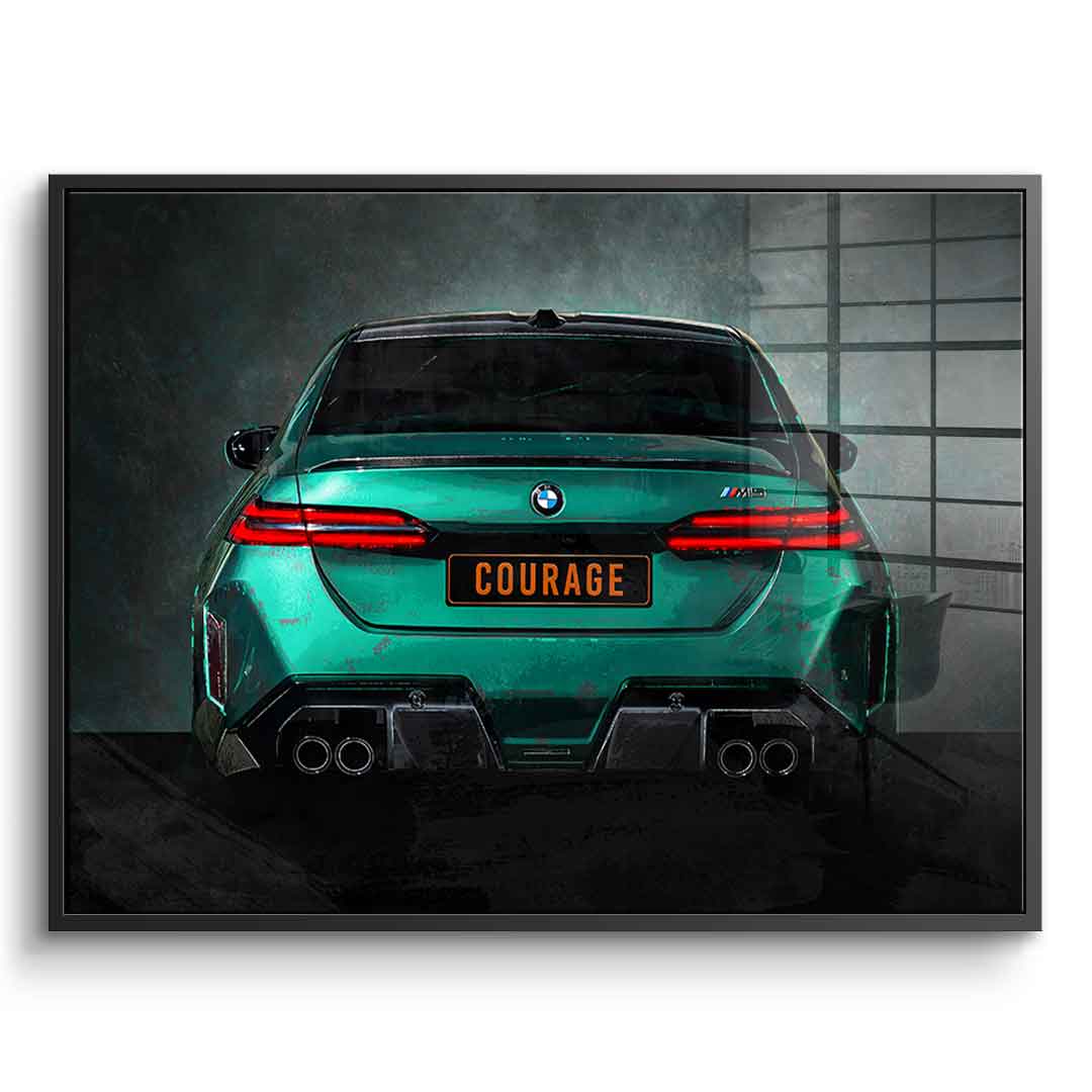 BMW M5 Backside - Acrylglas