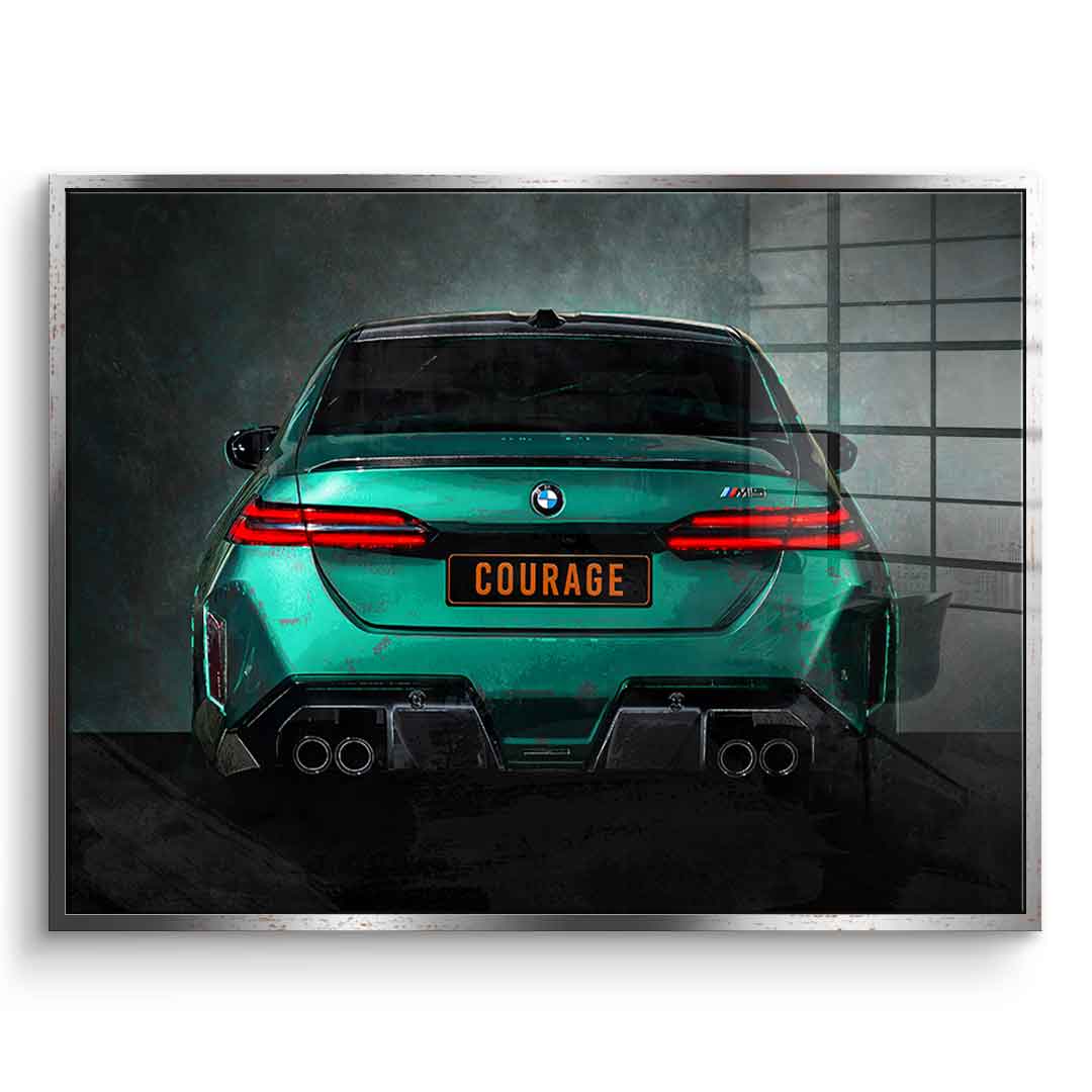 BMW M5 Backside - Acrylglas