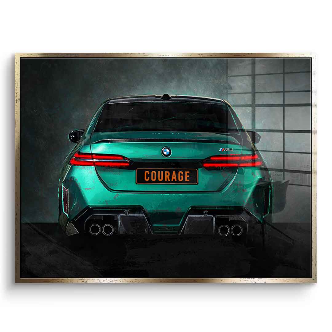 BMW M5 Backside - Acrylglas
