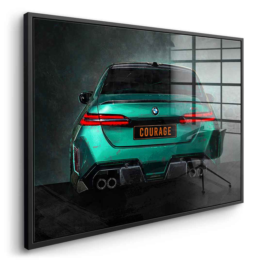 BMW M5 Backside - Acrylglas