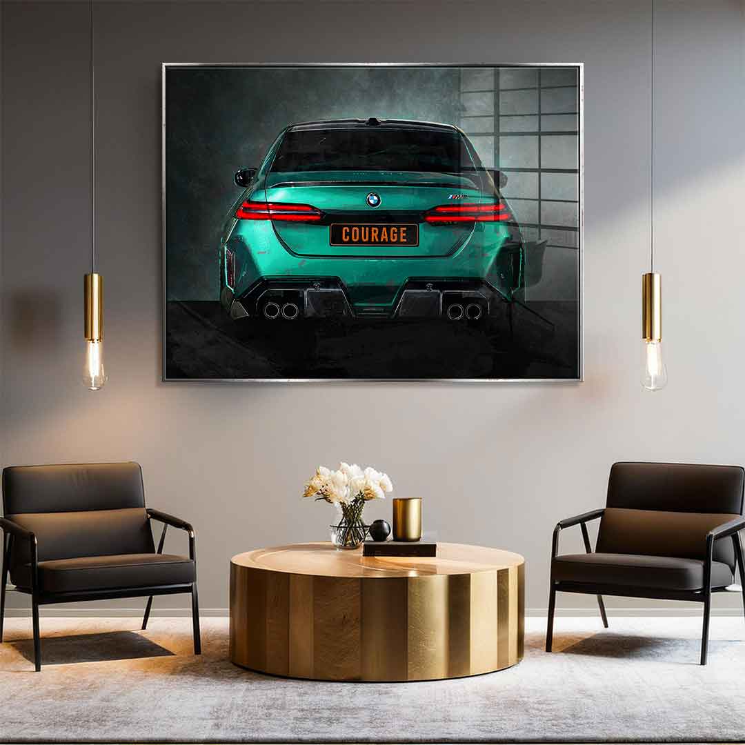 BMW M5 Backside - Acrylglas