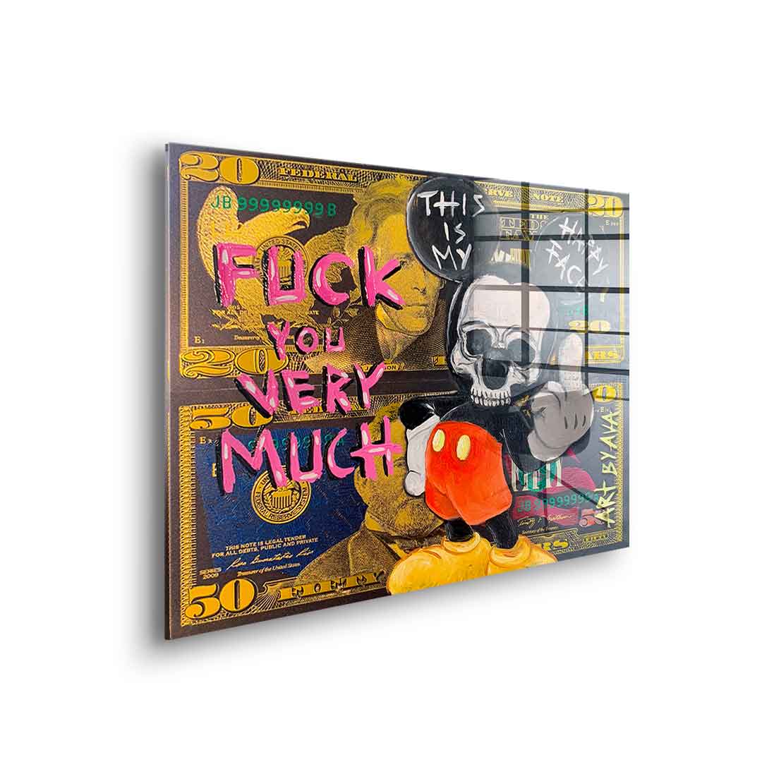 Badass Comic Maus - Acrylglas