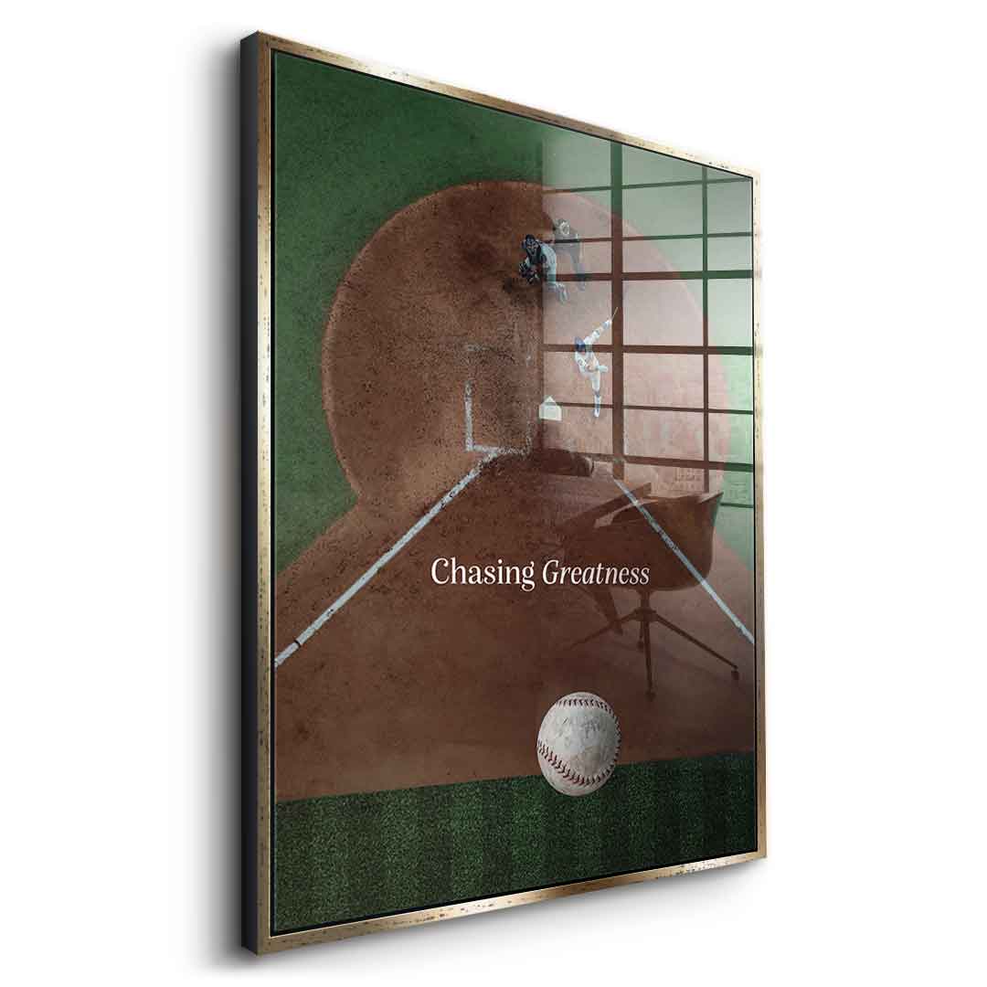 Chasing Greatness #baseball - acrylic glass