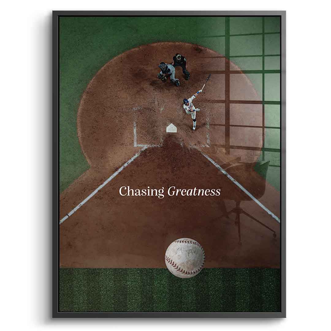 Chasing Greatness #baseball - acrylic glass
