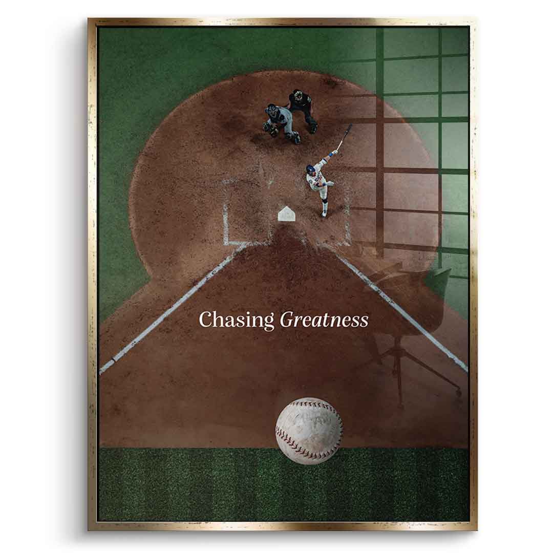 Chasing Greatness #baseball - acrylic glass