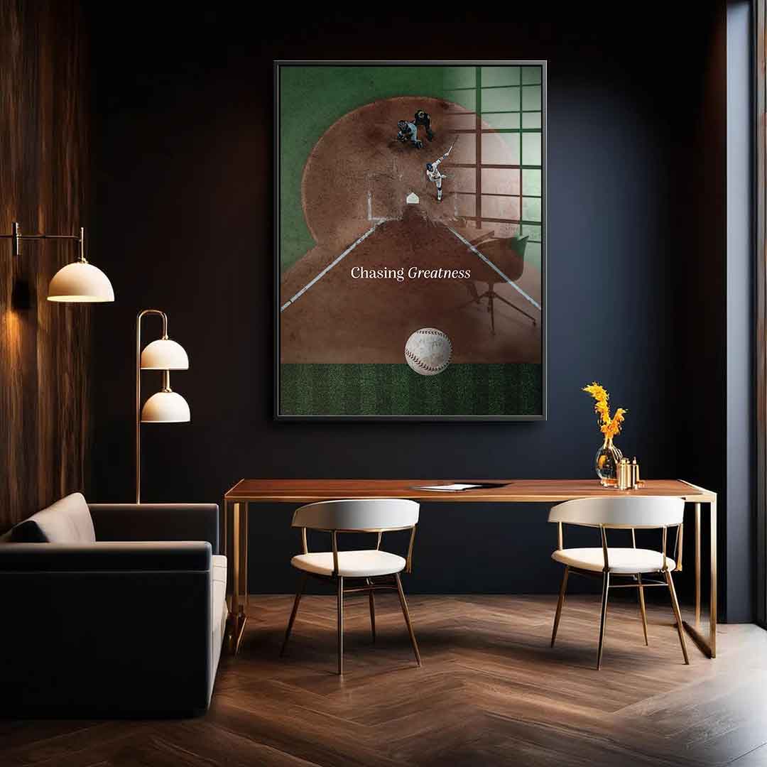 Chasing Greatness #baseball - acrylic glass