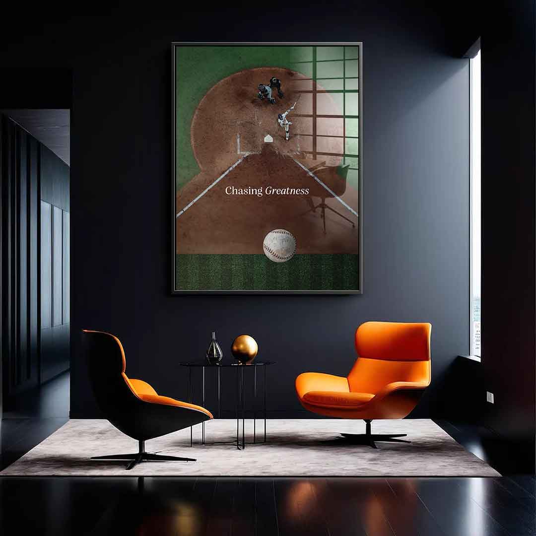 Chasing Greatness #baseball - acrylic glass