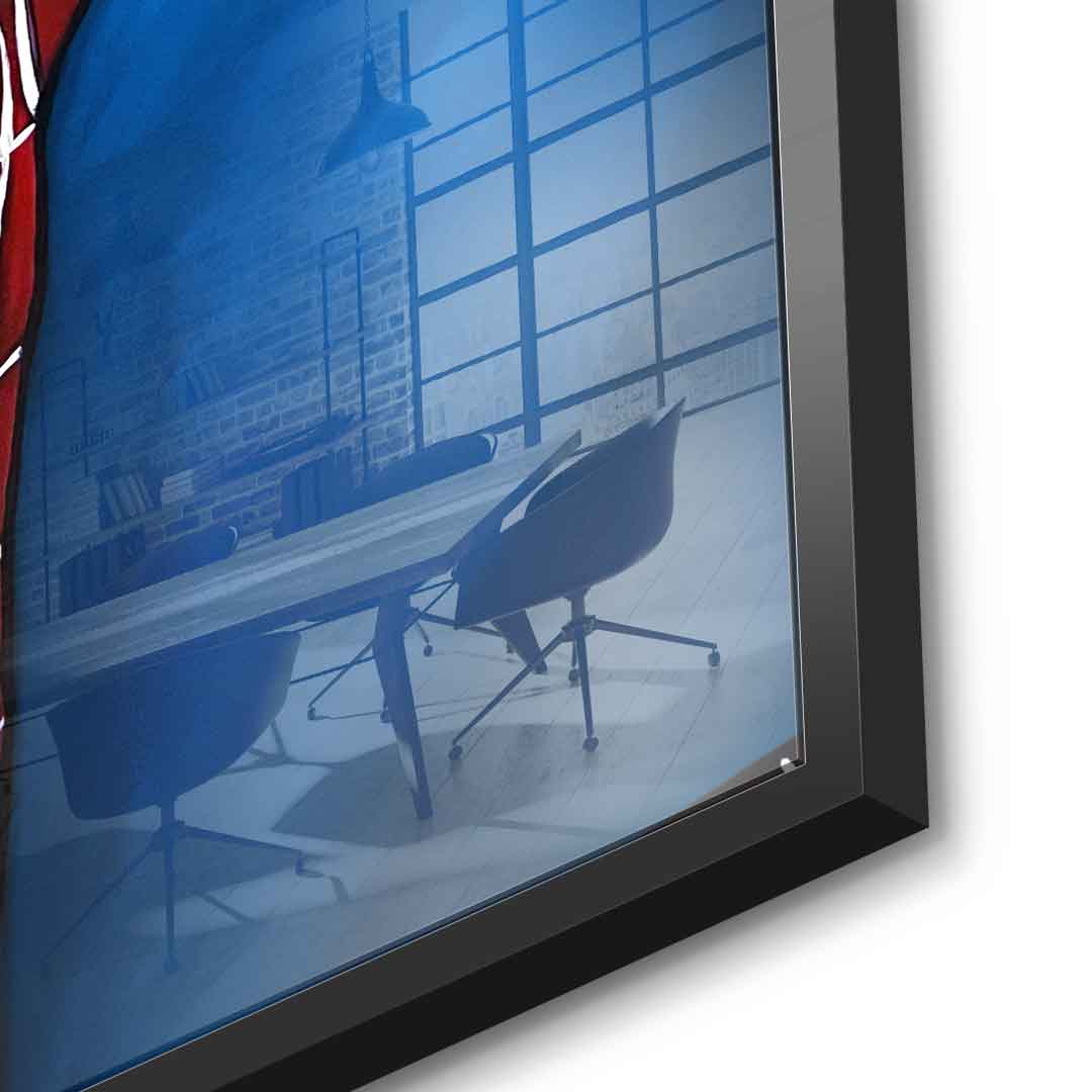 Nachtkämpfer vs. Spinnenkrieger - Acrylglas