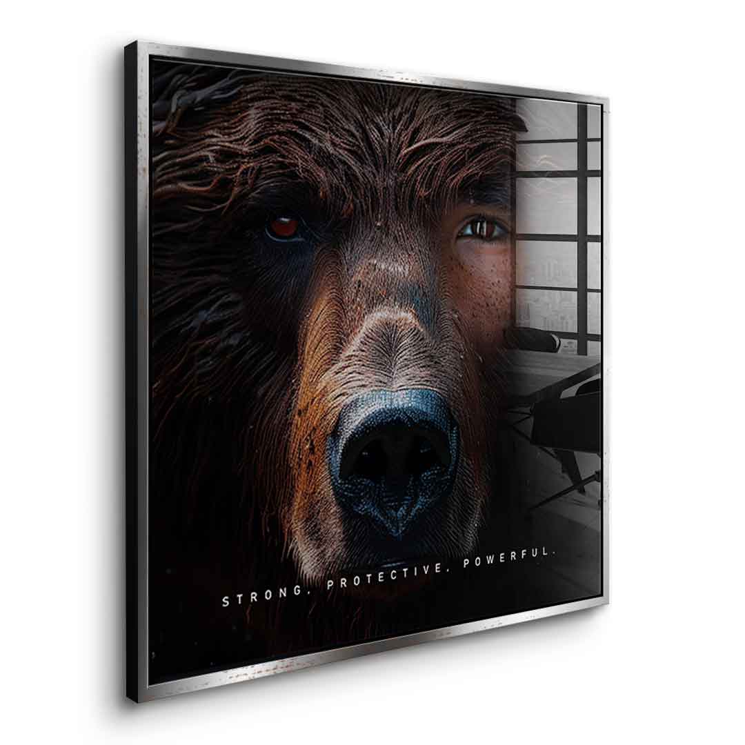 Bear Fusion - square edition - acrylic glass
