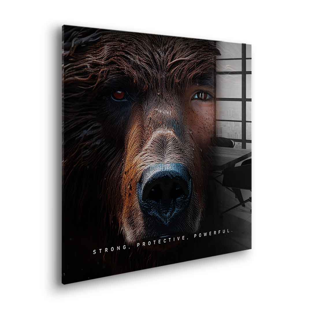 Bear Fusion - square edition - acrylic glass