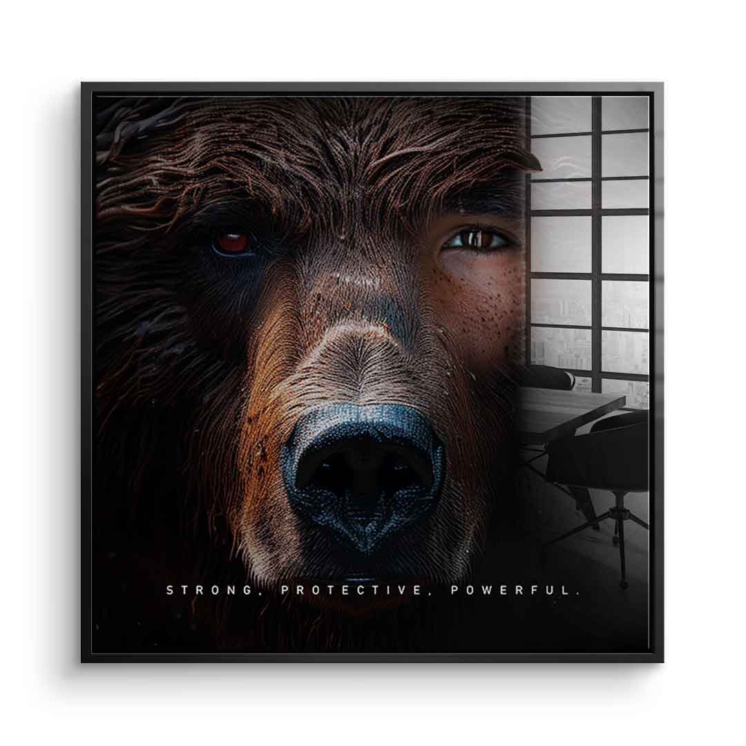 Bear Fusion - square edition - acrylic glass