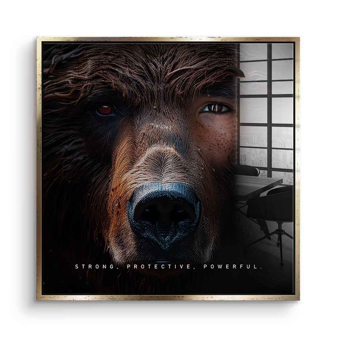 Bear Fusion - square edition - acrylic glass