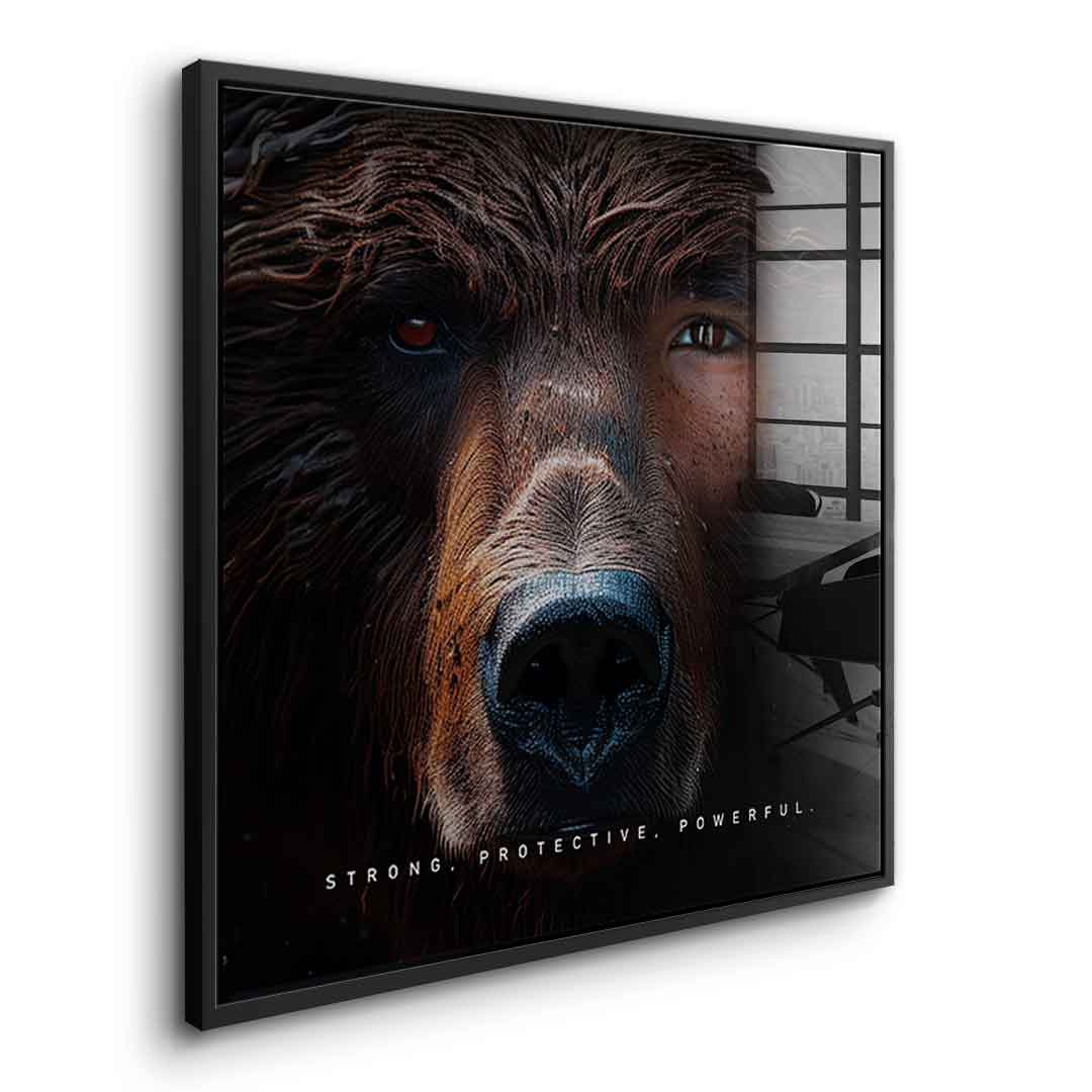 Bear Fusion - square edition - acrylic glass