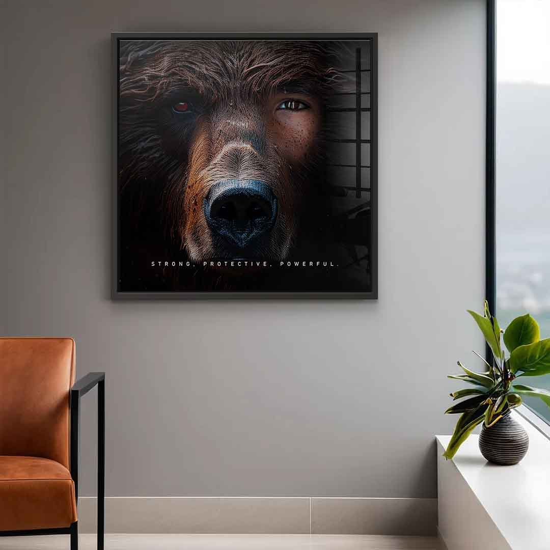 Bear Fusion - square edition - acrylic glass