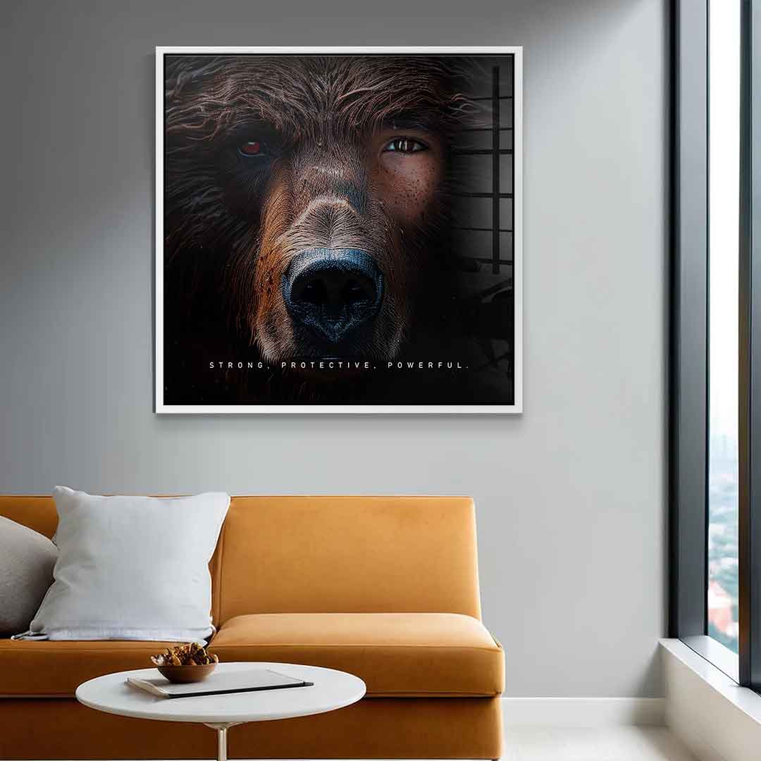 Bear Fusion - square edition - acrylic glass