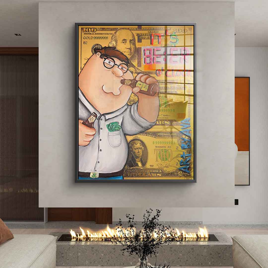Beer O'Clock - acrylic glass