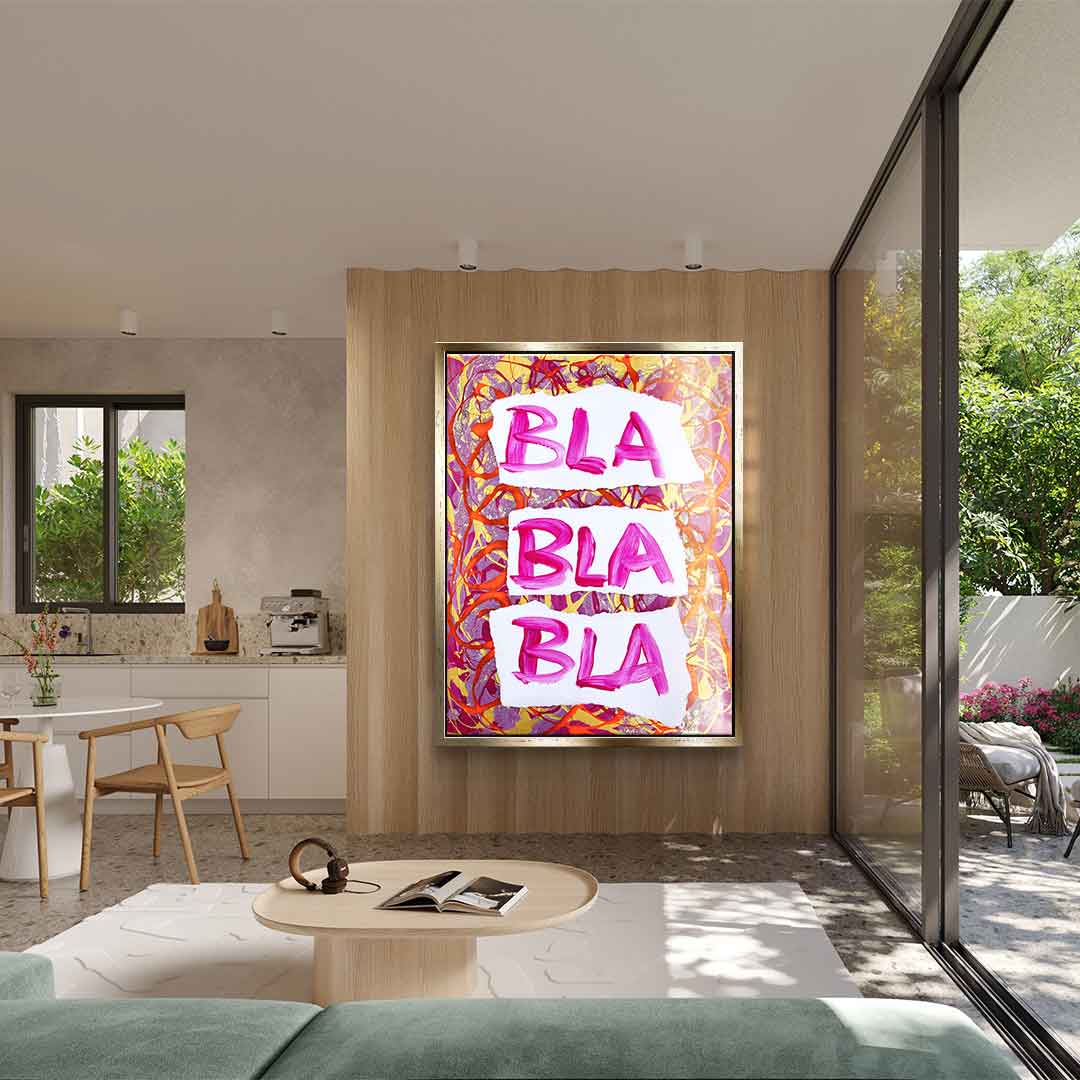 Bla Bla Bla - acrylic glass