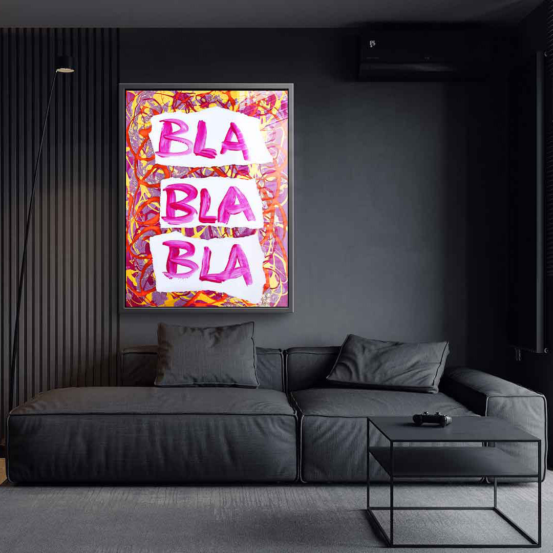 Bla Bla Bla - acrylic glass