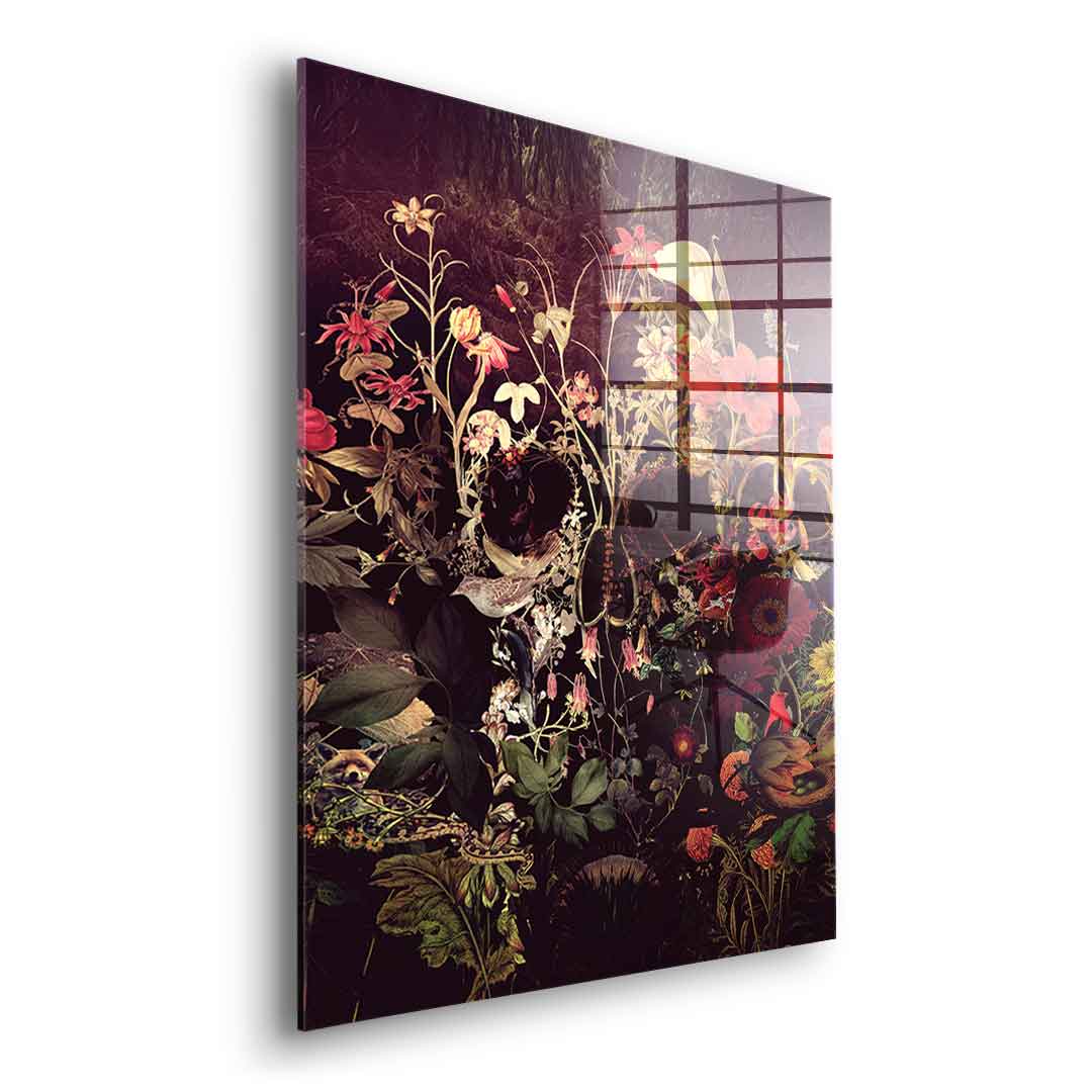 Bloom Skull - Acrylglas