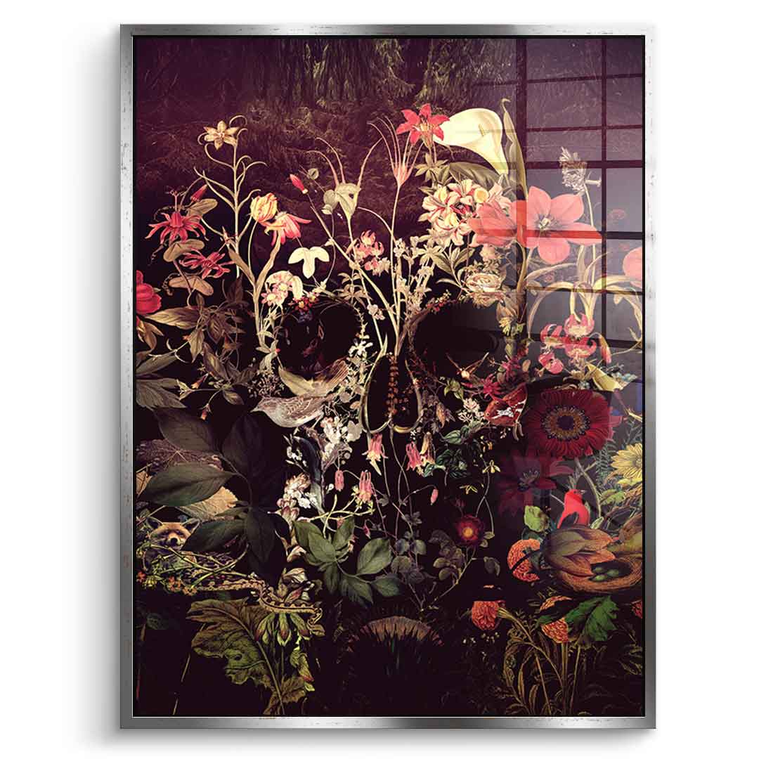 Bloom Skull - Acrylglas