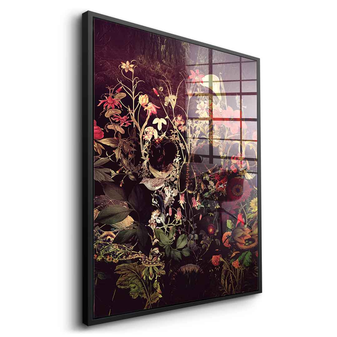 Bloom Skull - Acrylglas