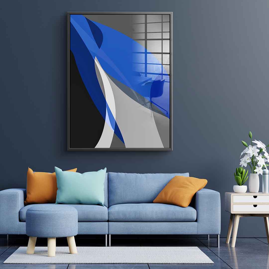 Blue and Gray - acrylic glass