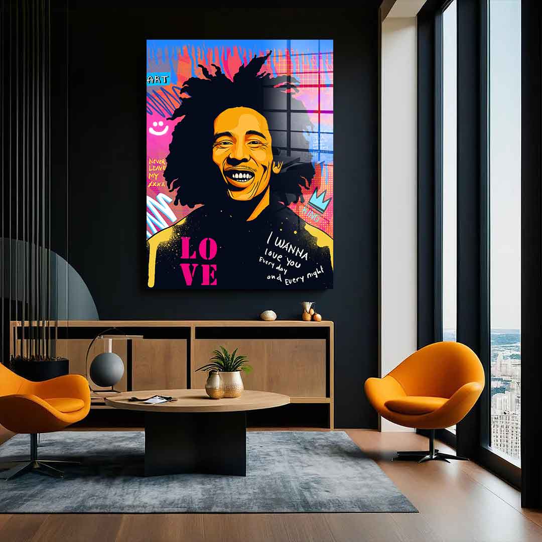 Reggae king - acrylic glass