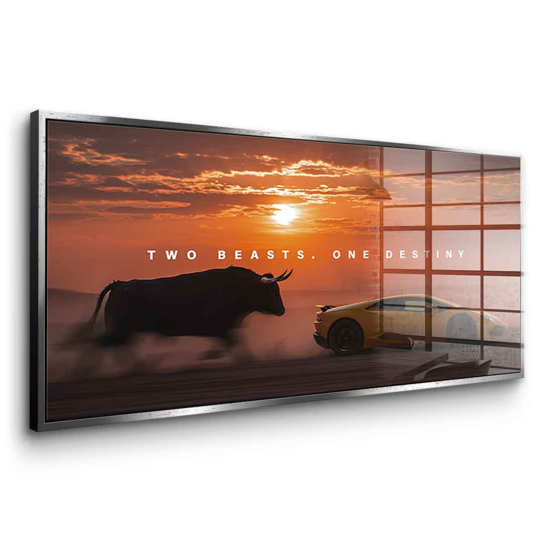 Two Beasts ( Lambo ) - Acrylglas