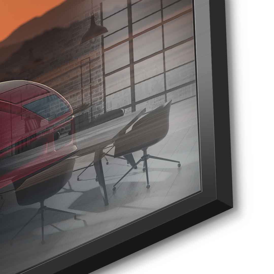 Born to Outrun Limits (Ferrari) - Acrylglas