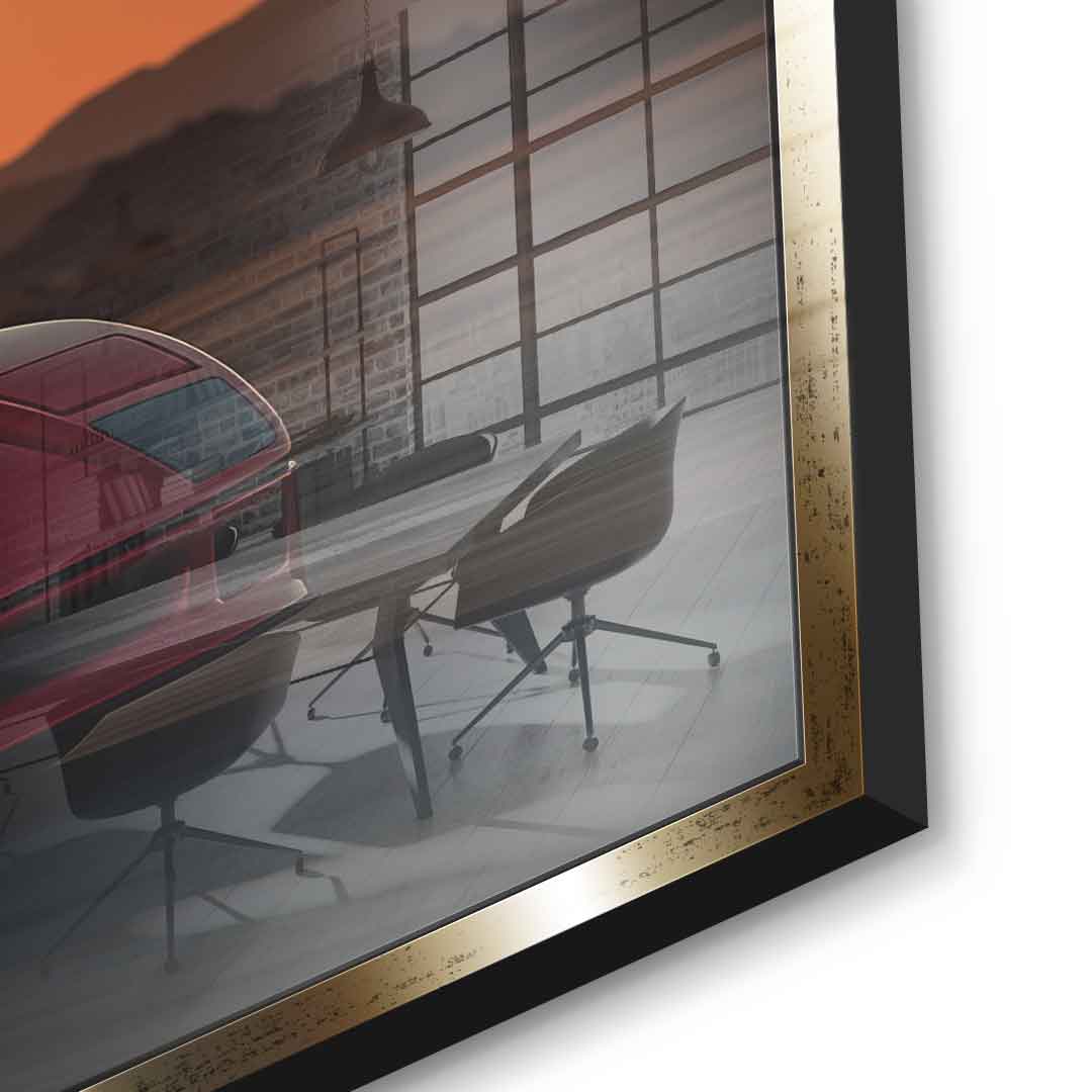 Born to Outrun Limits (Ferrari) - Acrylglas