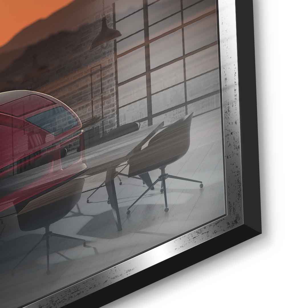 Born to Outrun Limits (Ferrari) - Acrylglas