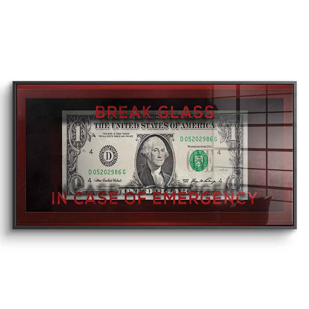In Case of Emergency - acrylic glass
