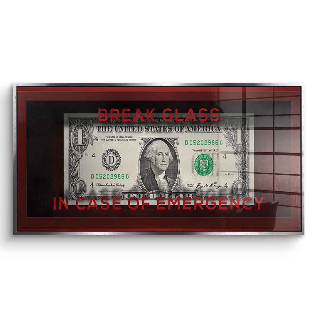 In Case of Emergency - acrylic glass