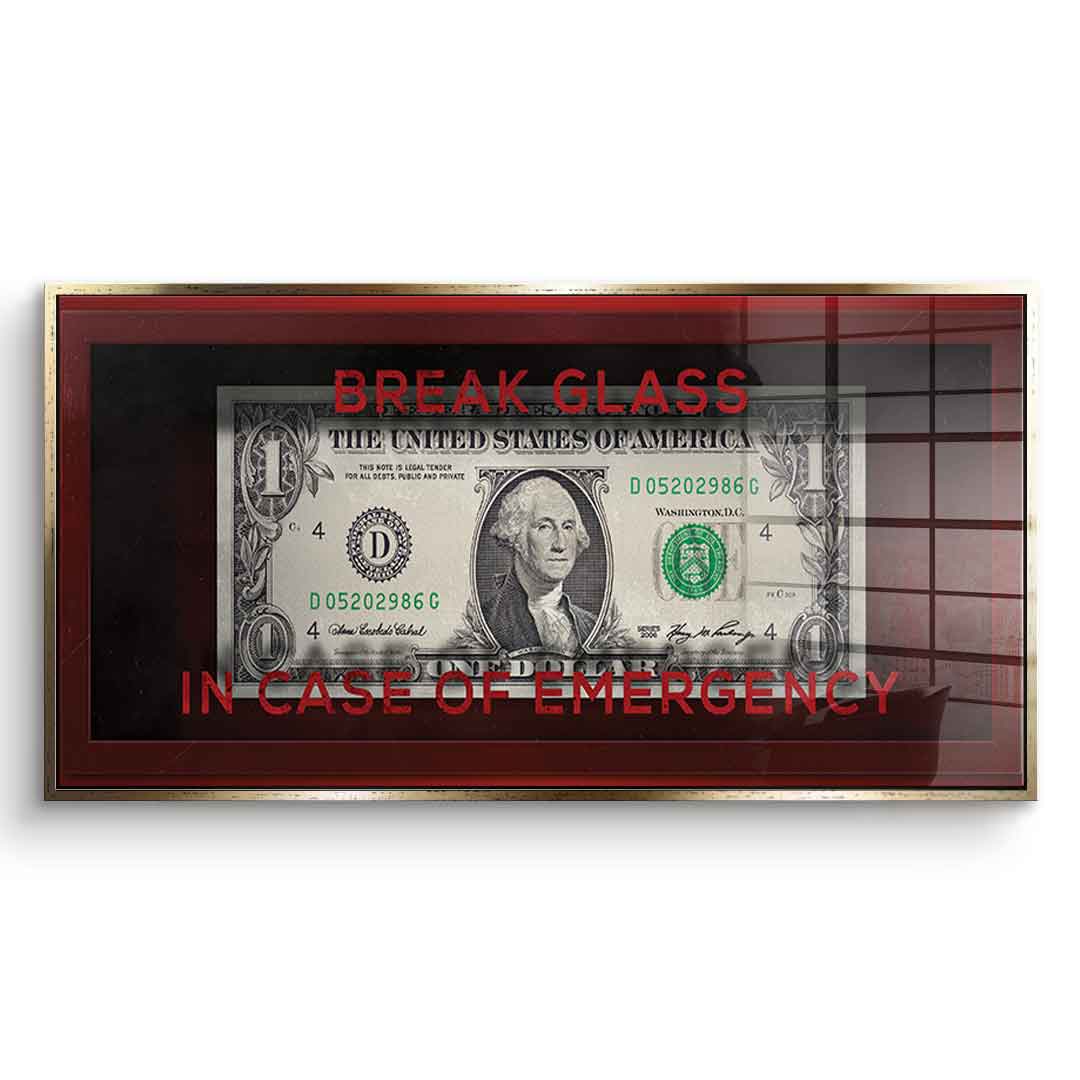 In Case of Emergency - acrylic glass