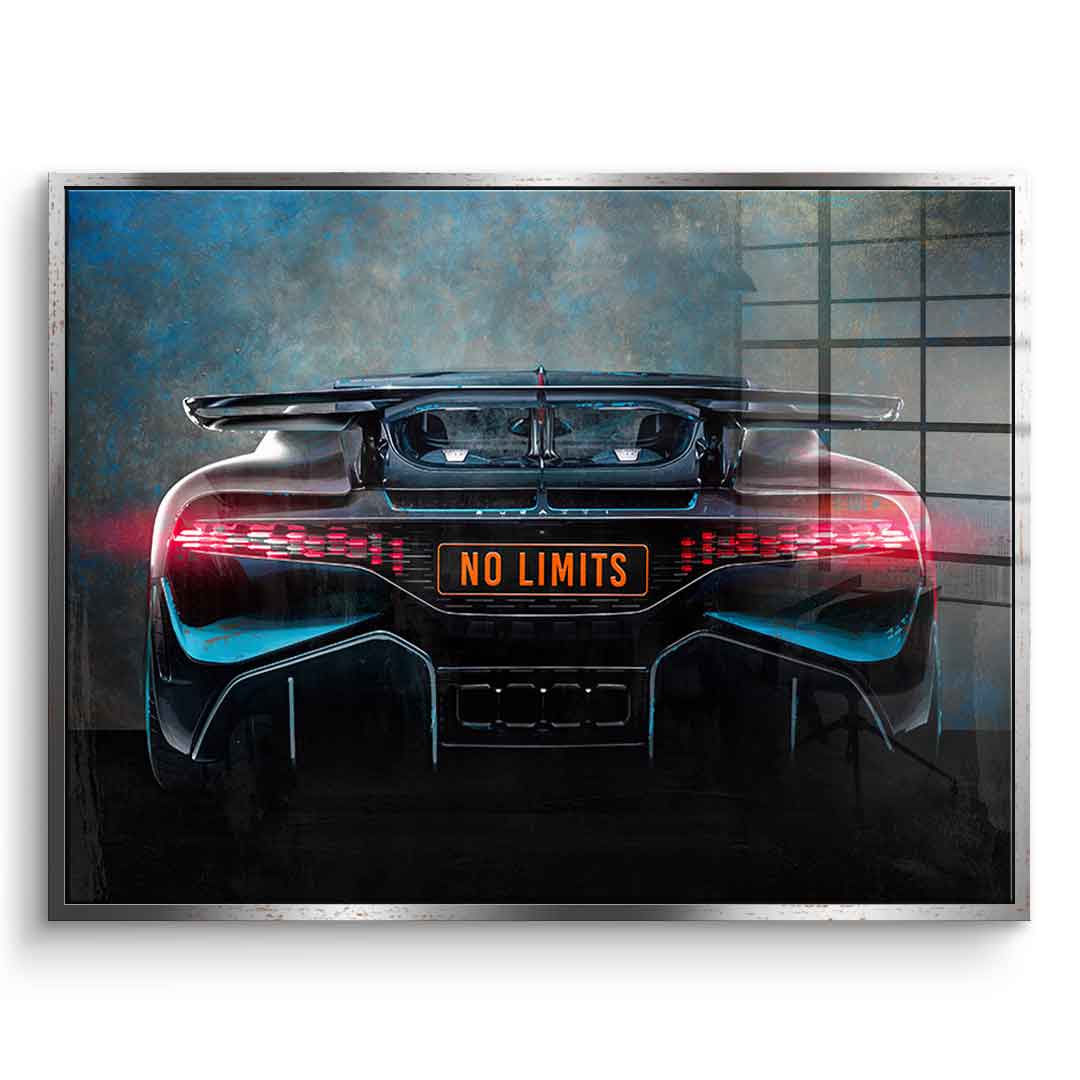 Bugatti Backside - Acrylglas