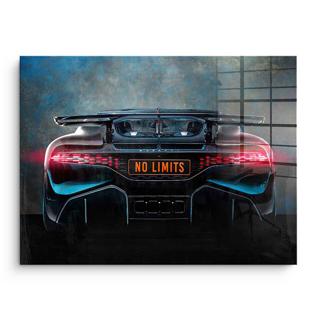 Bugatti Backside - Acrylglas