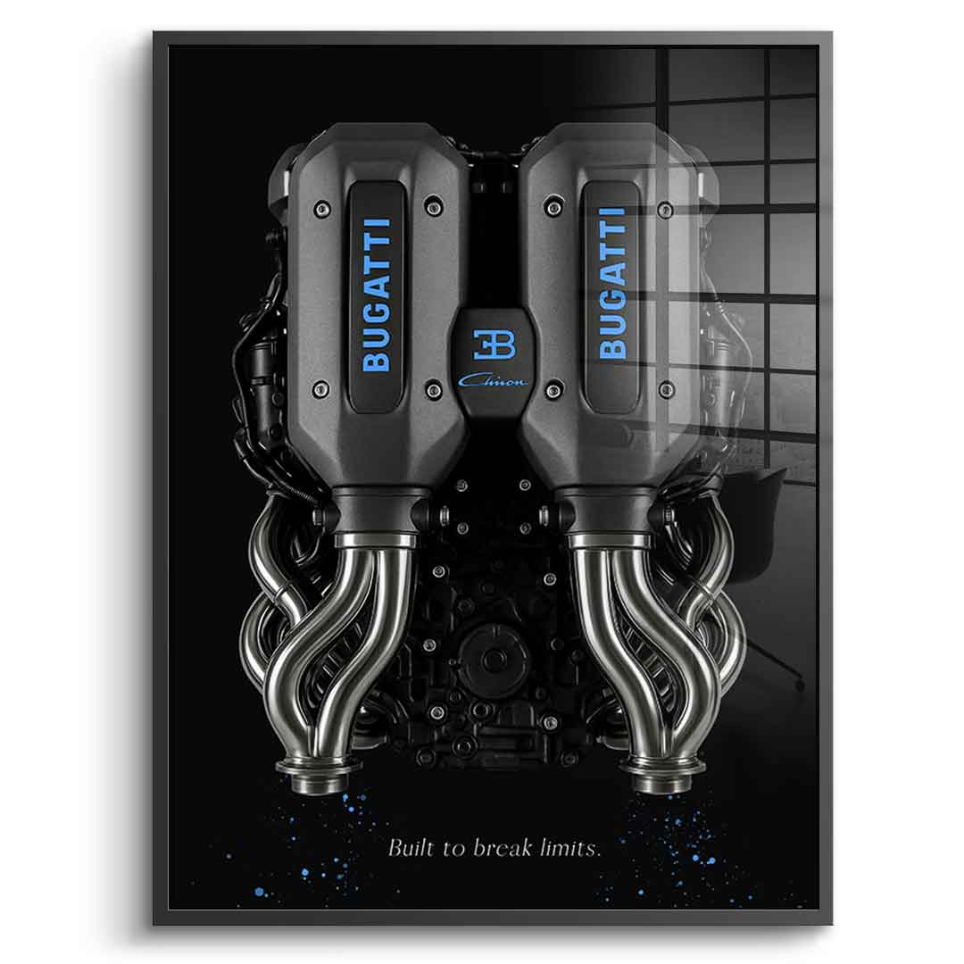 Bugatti Engine - acrylic glass