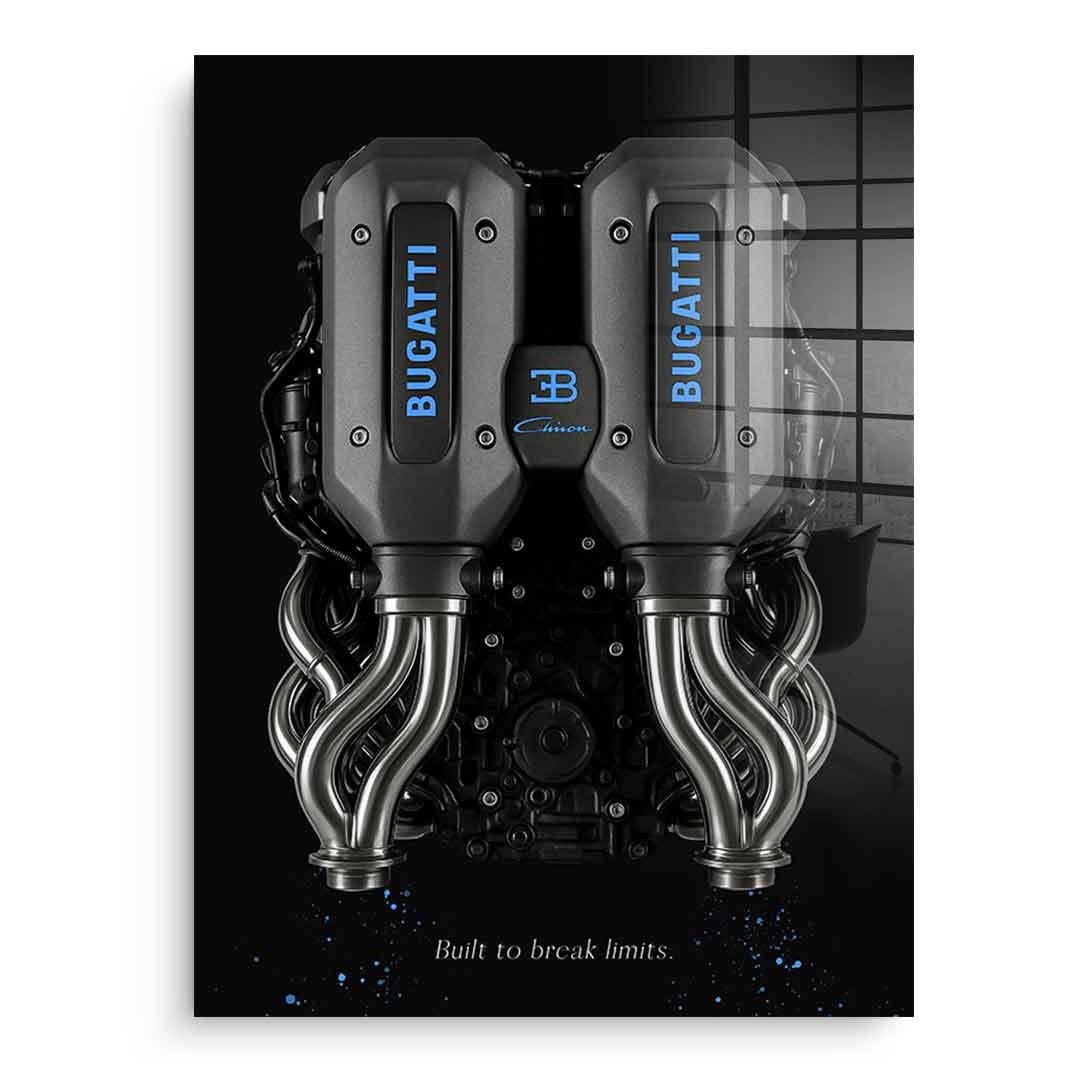 Bugatti Engine - acrylic glass