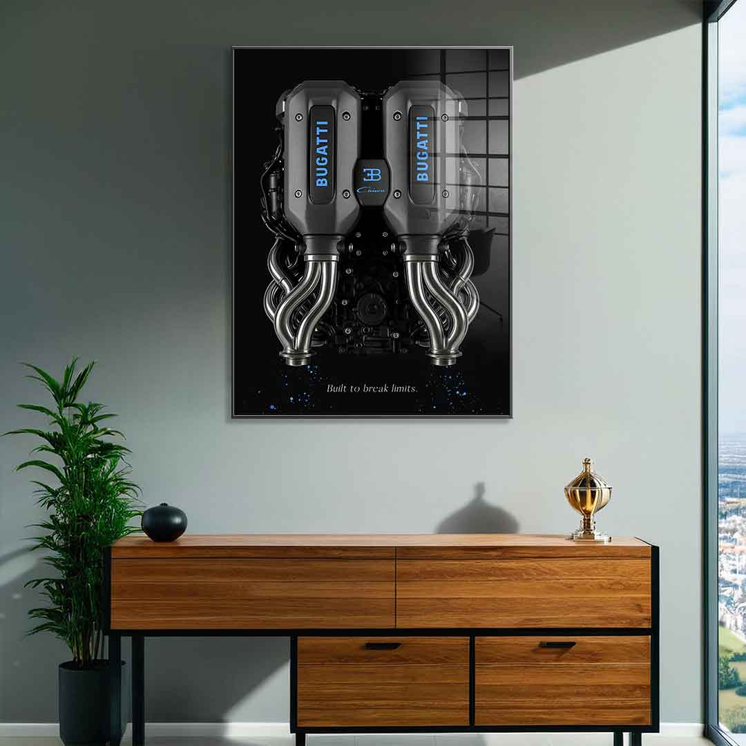 Bugatti Engine - acrylic glass