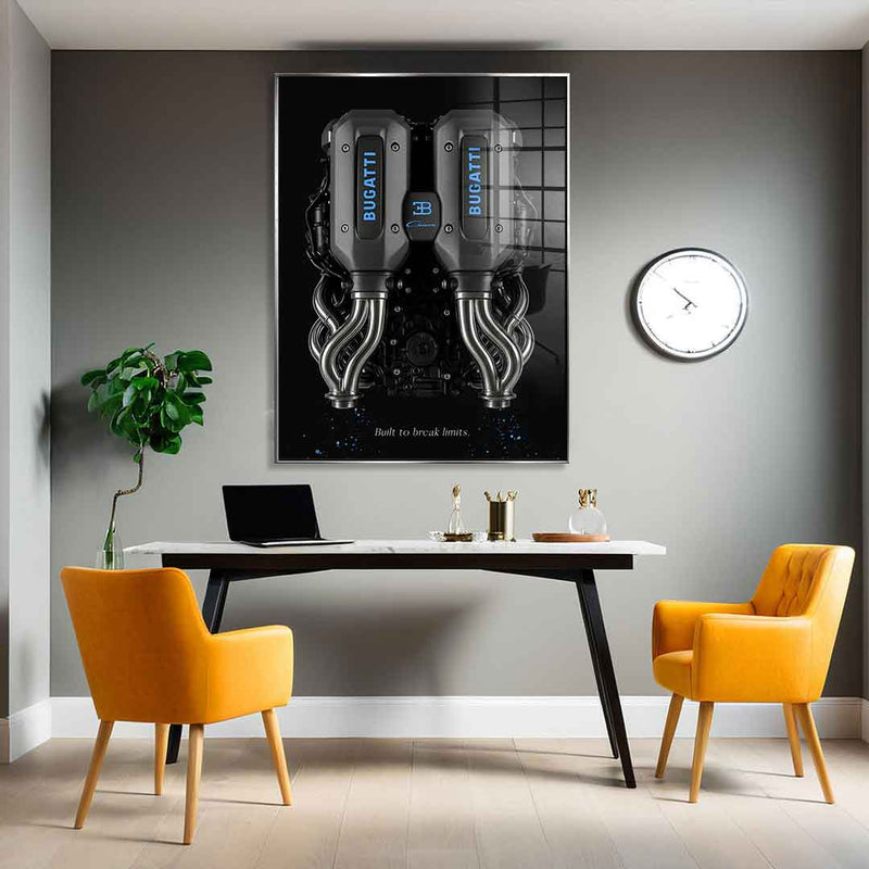 Bugatti Engine - acrylic glass