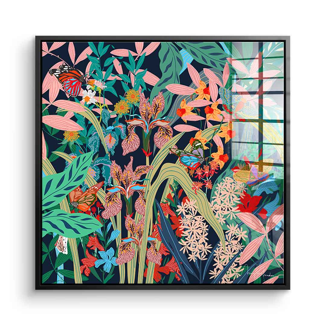 Butterfly Garden - Acrylglas