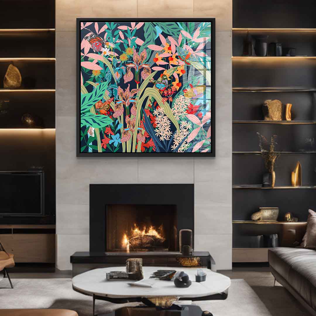 Butterfly Garden - Acrylglas