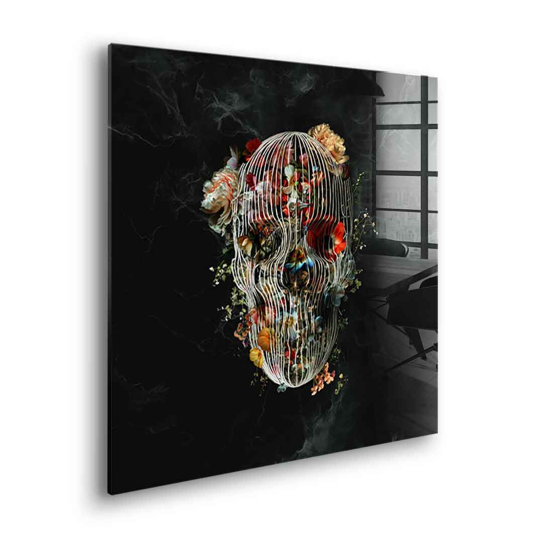 Cage Skull - Acrylglas